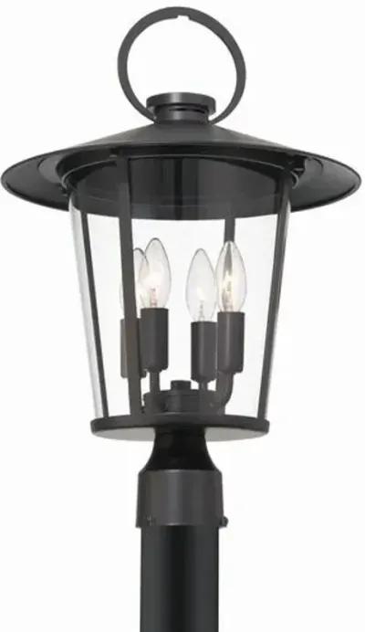 Andover 4-Light Outdoor Post Light - Matte Black - Crystorama