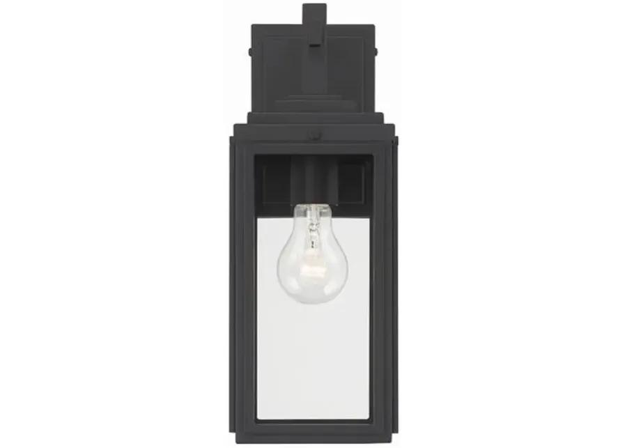 Byron 1 Light Outdoor Sconce - Crystorama - Black