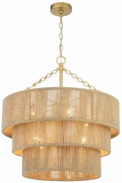 Shyla 10 Light Chandelier - Soft Gold - Crystorama