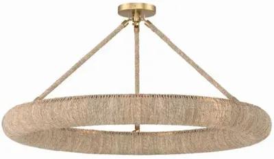 Oakley Integrated LED Semi Flush Mount - Soft Gold - Crystorama