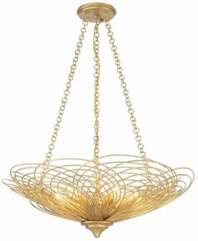 Doral 6 Light Chandelier - Crystorama - Gold