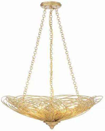 Doral 6 Light Chandelier - Crystorama - Gold