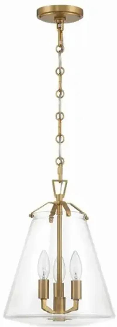 Voss 3 Light Mini Chandelier - Crystorama - Gold