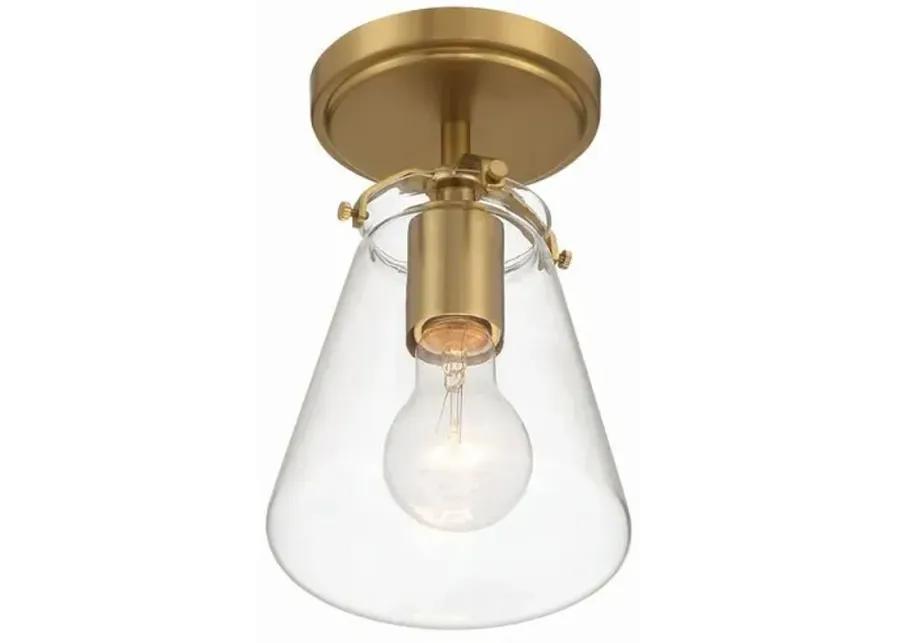 Voss 1 Light Semi Flush Mount - Crystorama - Gold