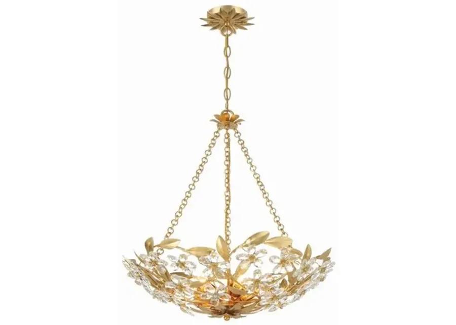 Marselle 6 Light Chandelier - Crystorama - Gold