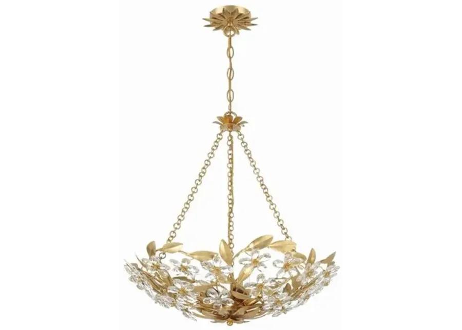 Marselle 6 Light Chandelier - Crystorama - Gold