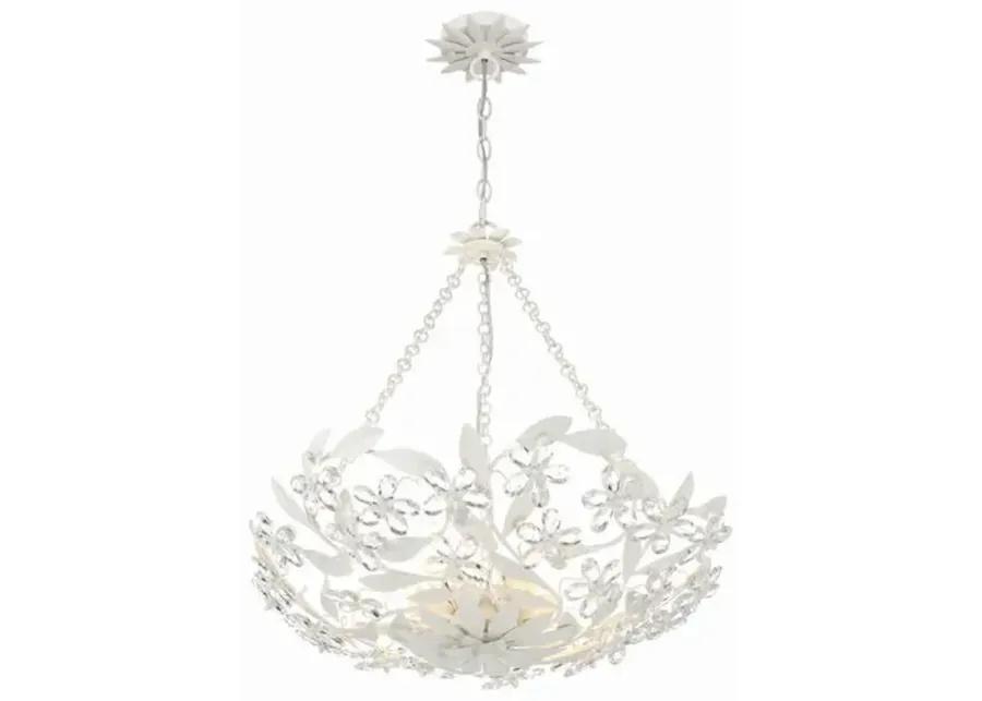 Marselle 6 Light Chandelier - Crystorama - White