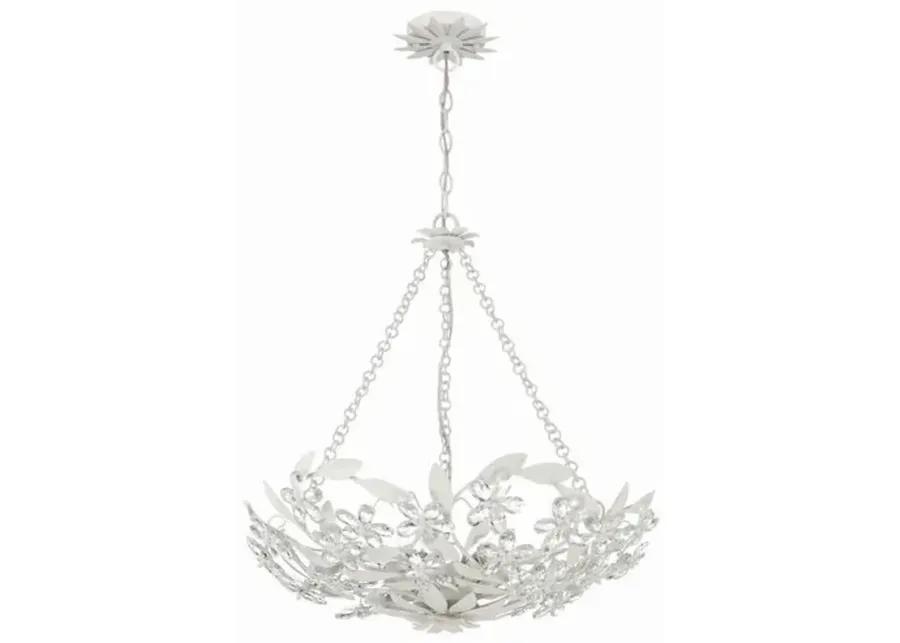 Marselle 6 Light Chandelier - Crystorama - White