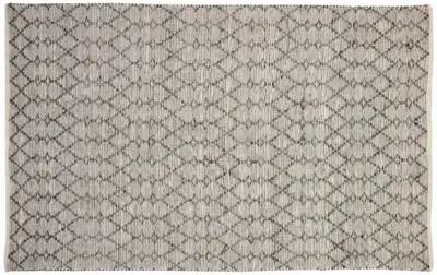 Marrakech Cream Kilim - 5'2" x 8'0" - ECARPETGALLERY - Ivory