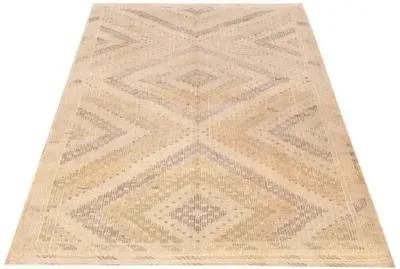 Yoruk Khaki Tapestry Kilim - 6'3" x 9'10" - ECARPETGALLERY - Yellow