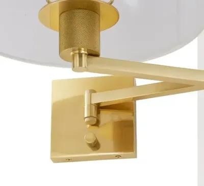 Sammy Adjustable Swing Arm Wall Sconce - Gold