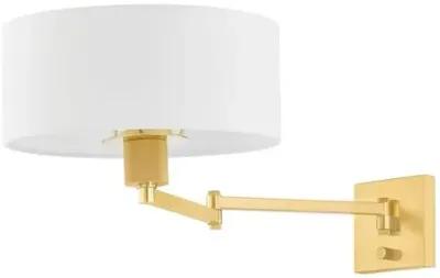 Sammy Adjustable Swing Arm Wall Sconce - Gold