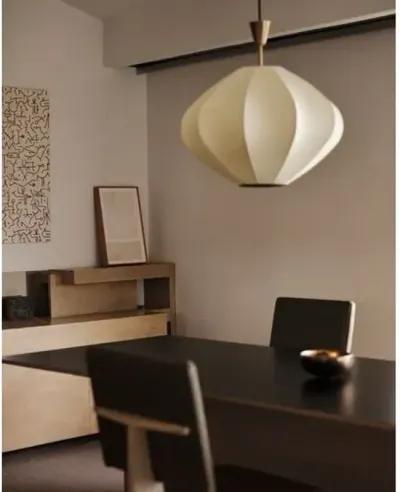 Arden Pendant - White/Patina Brass - Gold