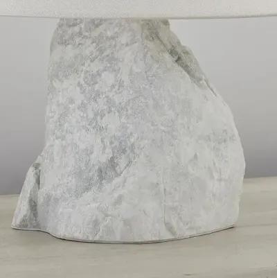 Carver 14" Stone Table Lamp - Natural White - Gold