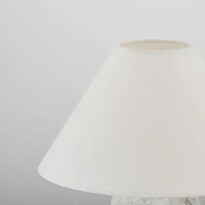 Carver 14" Stone Table Lamp - Natural White - Gold