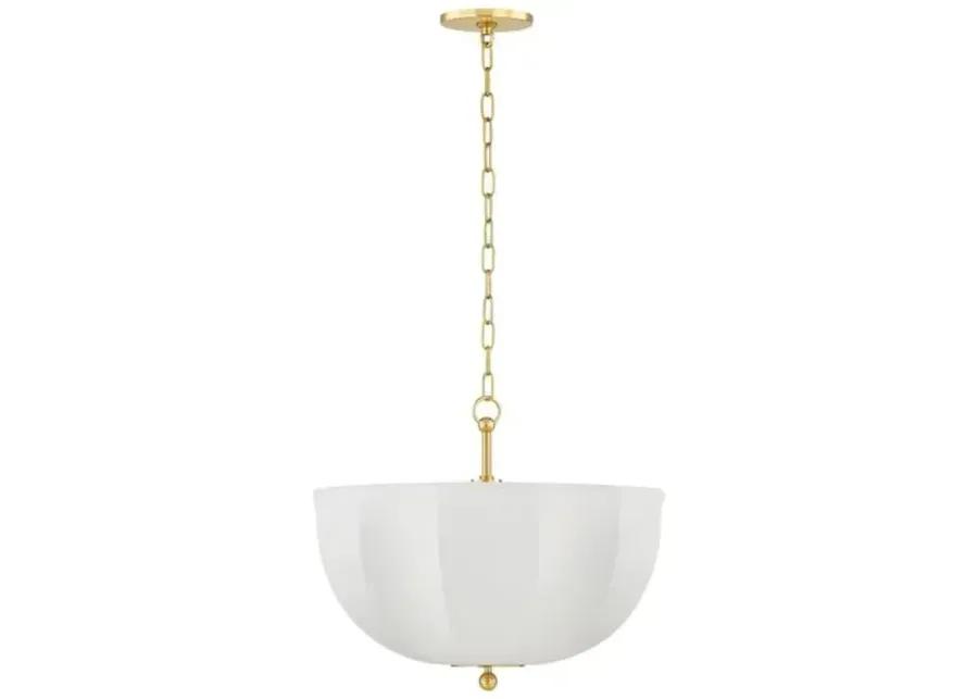 Meshelle 17" Pendant - Aged Brass - Home Ec. for Mitzi - Gold