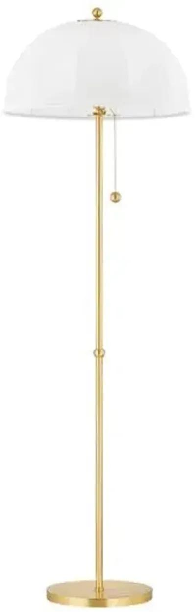 Meshelle 64.25" Floor Lamp - Aged Brass - Home Ec. for Mitzi