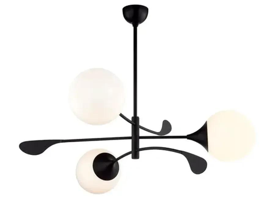 Victoria 17.5" Chandelier - Home Ec. for Mitzi - Black