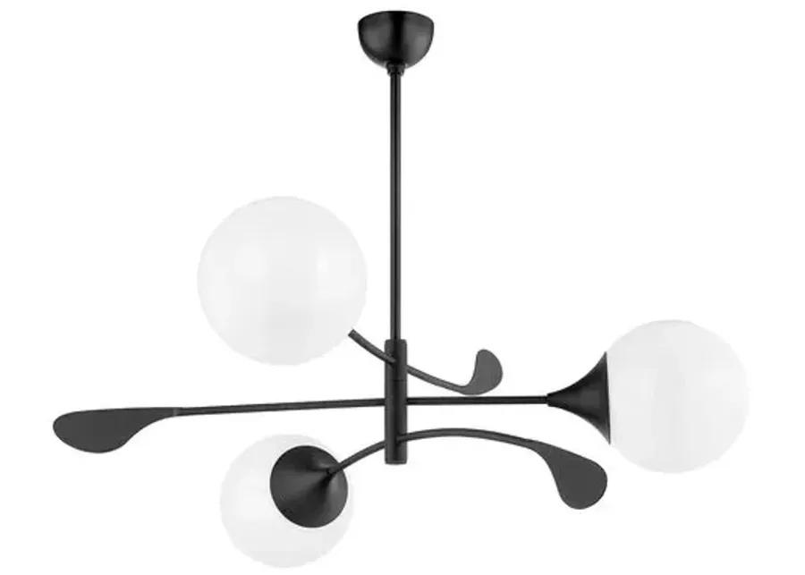 Victoria 17.5" Chandelier - Home Ec. for Mitzi - Black