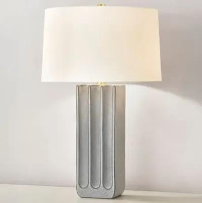 Esme Ceramic Table Lamp - Granite - Gray