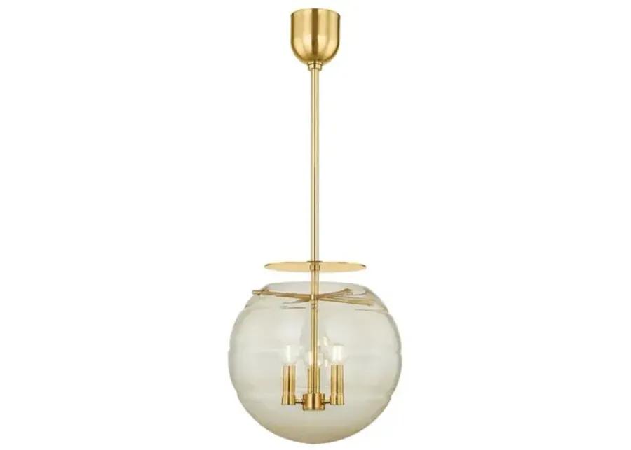 Romina 15.5" Pendant - Aged Brass - Gold