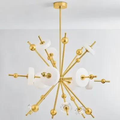 Adrian Chandelier - Aged Brass - Gold