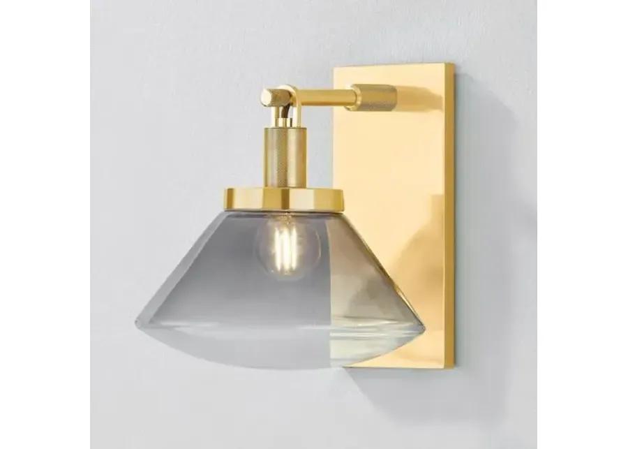 Leland Wall Sconce - Aged Brass - Gold