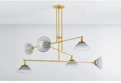 Leland 25.5" Chandelier - Aged Brass - Gold