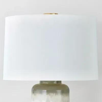 Benton Table Lamp - Aged Brass/Ceramic Meadow Ombre - Green