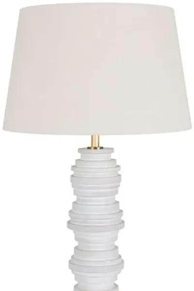 Axel Floor Lamp - Ceramic Gloss Ivory