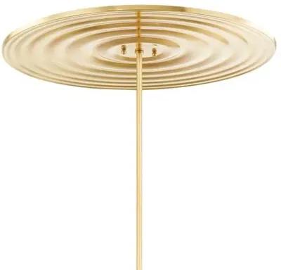 Paloma Pendant - White/Aged Brass - Gold