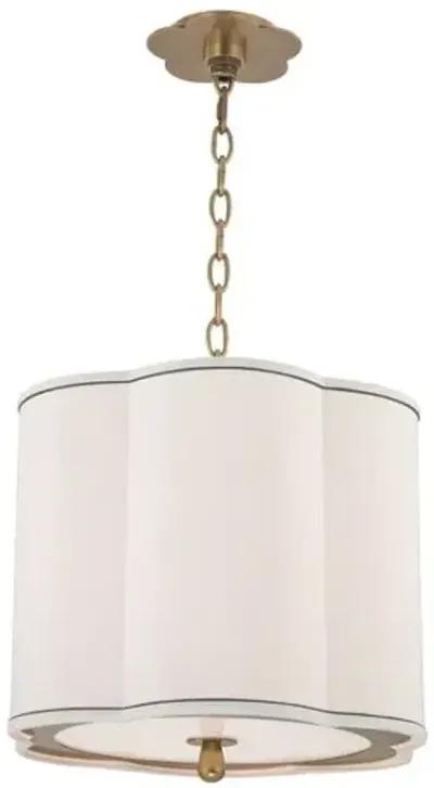 Tristian Scallop Shade Pendant - Gold