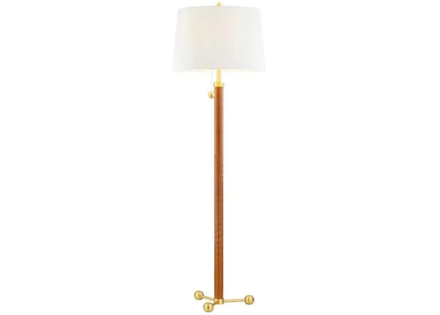 Vance Floor Lamp - Aged Brass