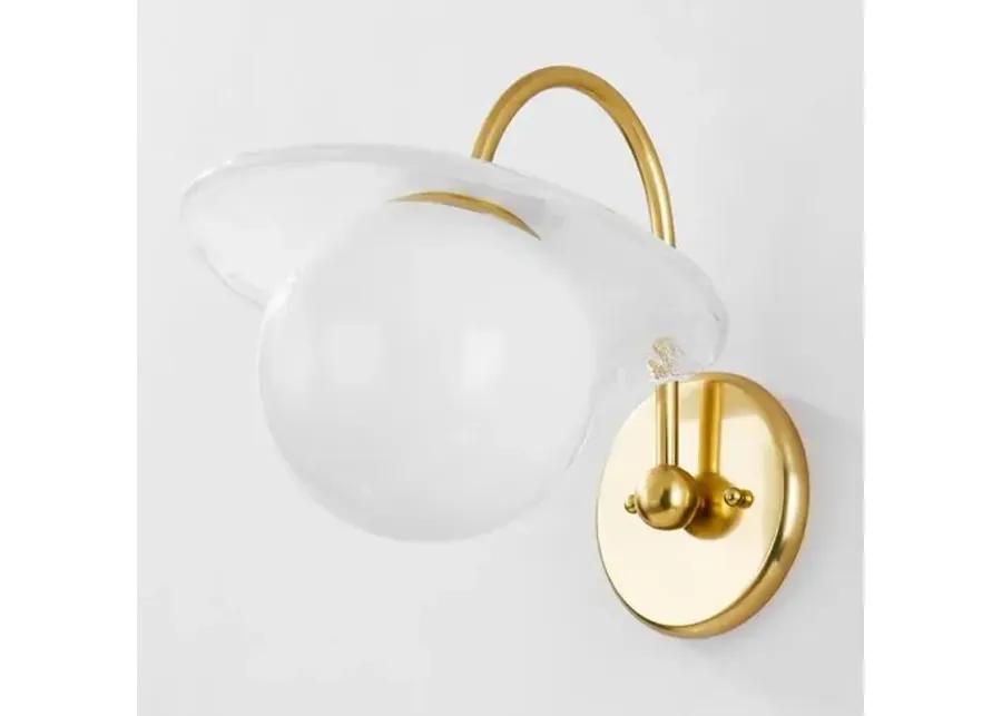 Nova 11.25" Wall Sconce - Aged Brass - Gold