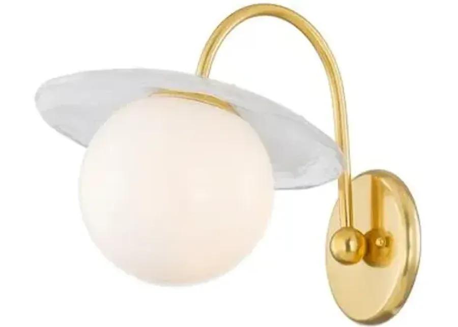 Nova 11.25" Wall Sconce - Aged Brass - Gold