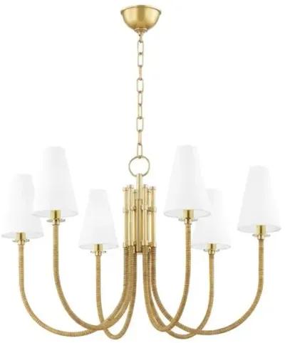 Landry Chandelier - Aged Brass - Gold