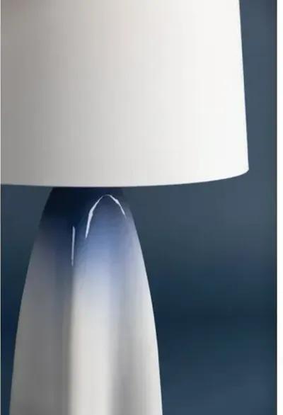 Cleo Ceramic Table Lamp - Gloss Sky Ombre - Blue