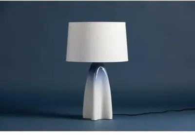 Cleo Ceramic Table Lamp - Gloss Sky Ombre - Blue