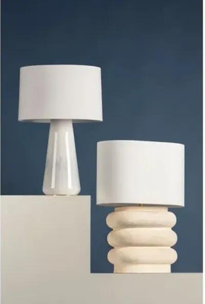 Annika 25" Ceramic Table Lamp - Ivory