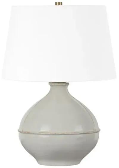 Lauren Liess - Salvage 24" Ceramic Table Lamp - Pale Sage - Gray