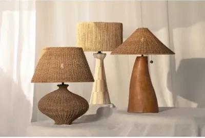 Seyla Ceramic Table Lamp - Abaca/Ancient Terracotta - Brown