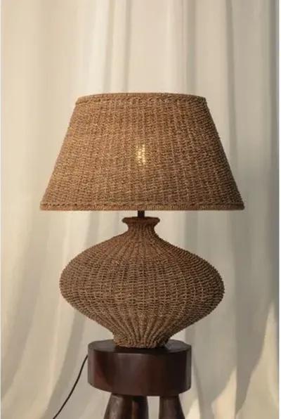 Nette Abaca Table Lamp - Natural - Brown