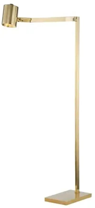 Highgrove 54.25" Floor Lamp - Aged Brass