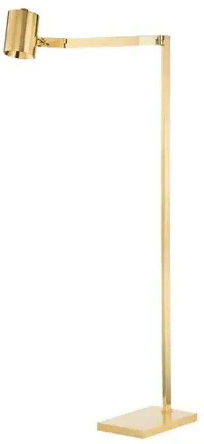 Highgrove 54.25" Floor Lamp - Aged Brass