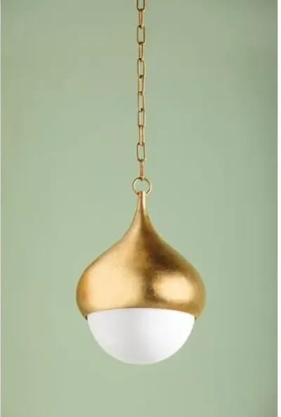 Delta 17" Pendant - Vintage Gold Leaf