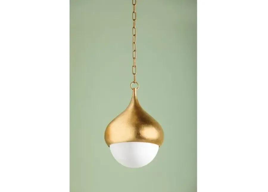 Delta 17" Pendant - Vintage Gold Leaf