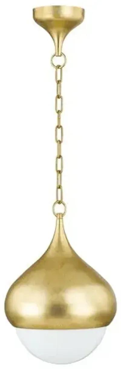 Delta 17" Pendant - Vintage Gold Leaf