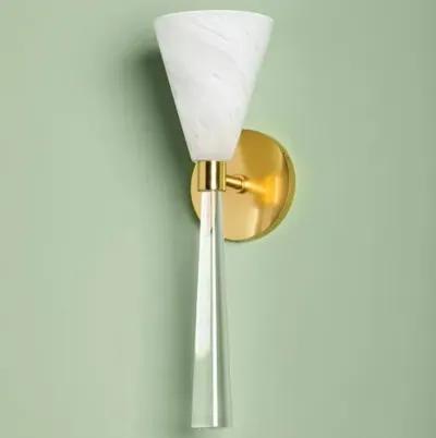 Zoie Wall Sconce - Aged Brass - Gold