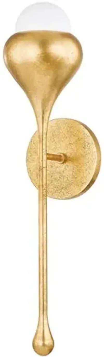 Delta 20" Wall Sconce - Vintage Gold Leaf