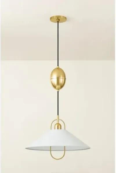 Rory 12" Pendant - White